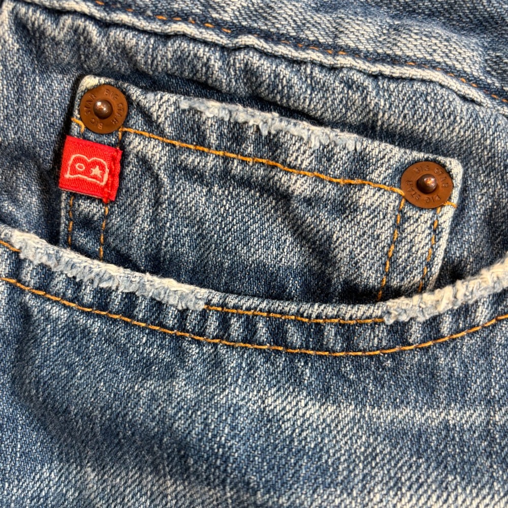 Big Star Janet Denim Mini Skirt Womens 29 Medium Wash Made in USA Y2K Jean Skirt - Picture 6 of 10